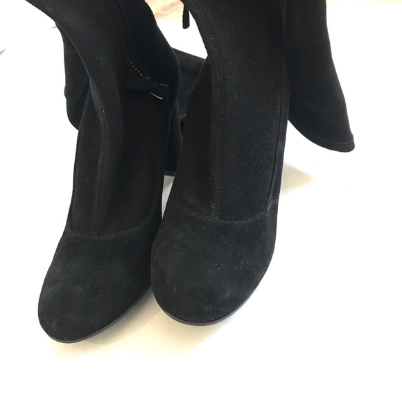 BARNEYS NEW YORK Suede Over The Knee Boots 37 1/2 - Picture 4 of 16